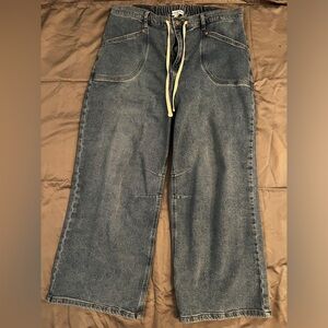 Women’s AND NOW THIS Blue Jeans with Drawstring